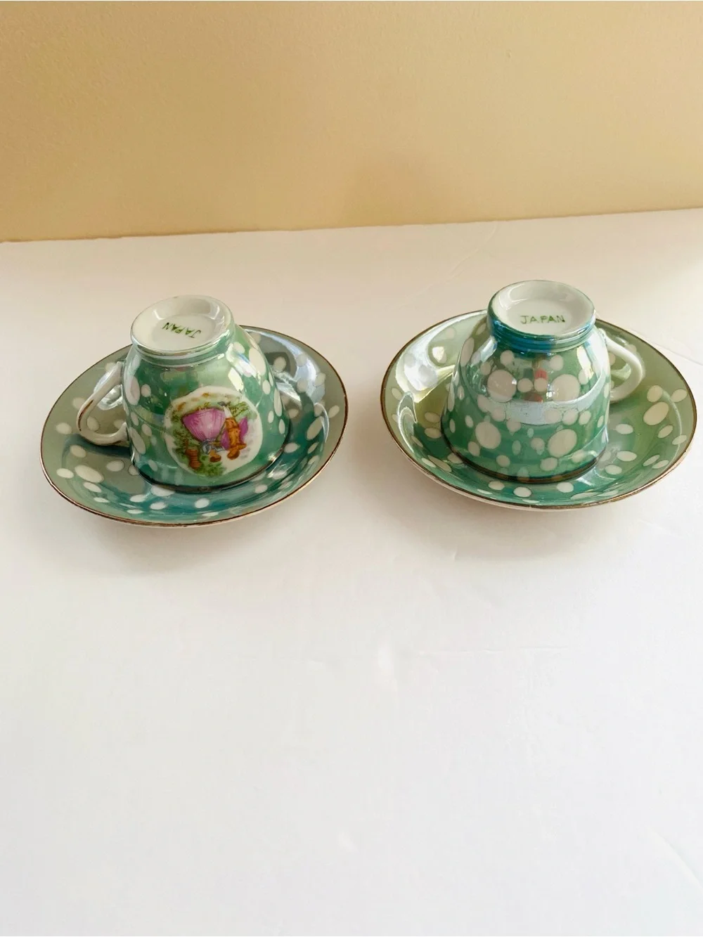 Vintage Mint Green Courting Couple 4.5